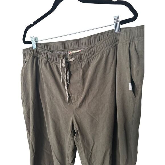 L.L. Bean Olive Green Lined Warm Windbreakers Drawstring Size XXL Men’s Pants - Picture 4 of 16